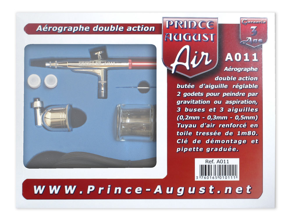 AA025 - 3760165000259 Aiguille et buse de 0,5mm pour Aérographe Prince-August A011 PRINCE AUGUST 
